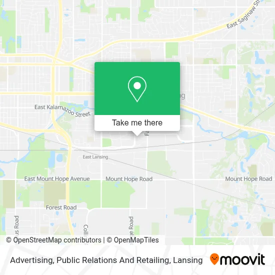 Advertising, Public Relations And Retailing map