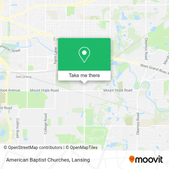 American Baptist Churches map