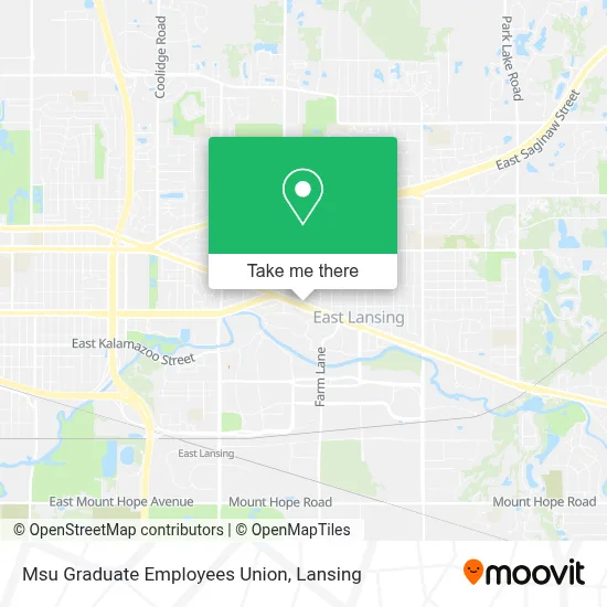 Msu Graduate Employees Union map