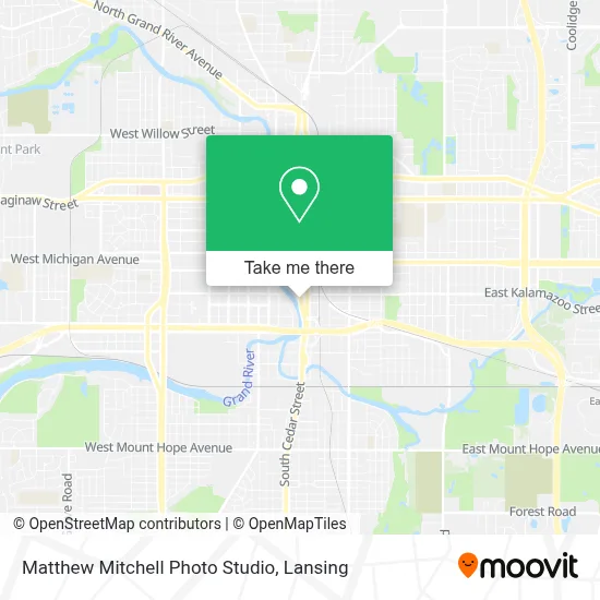 Matthew Mitchell Photo Studio map