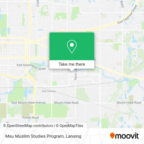 Msu Muslim Studies Program map