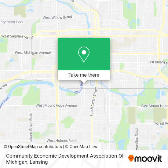 Community Economic Development Association Of Michigan map