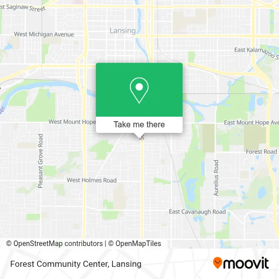 Forest Community Center map