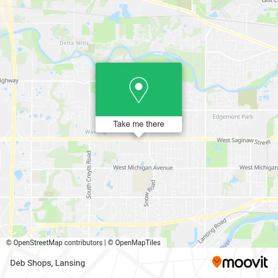 Deb Shops map