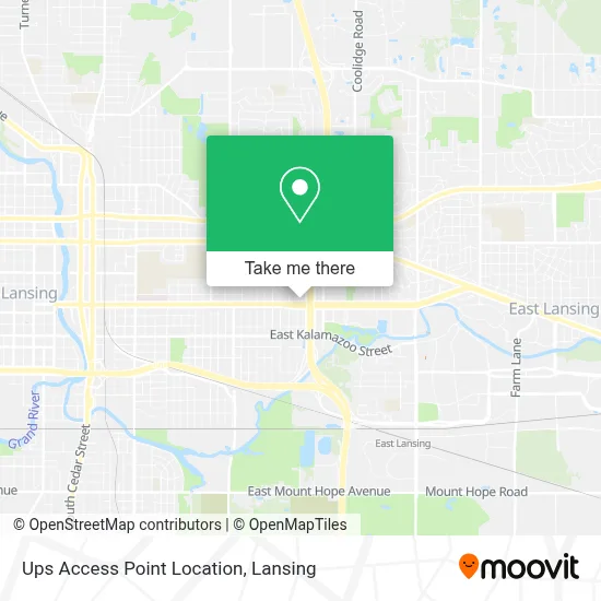 Ups Access Point Location map