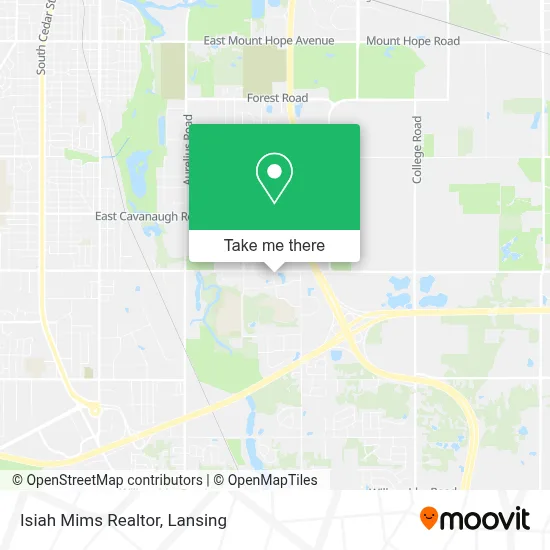 Isiah Mims Realtor map