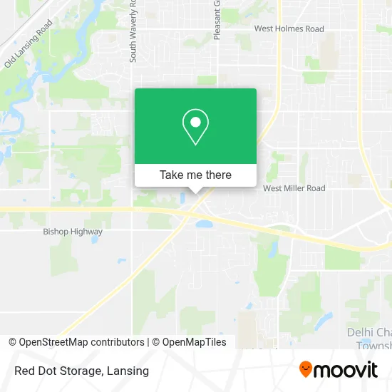 Red Dot Storage map