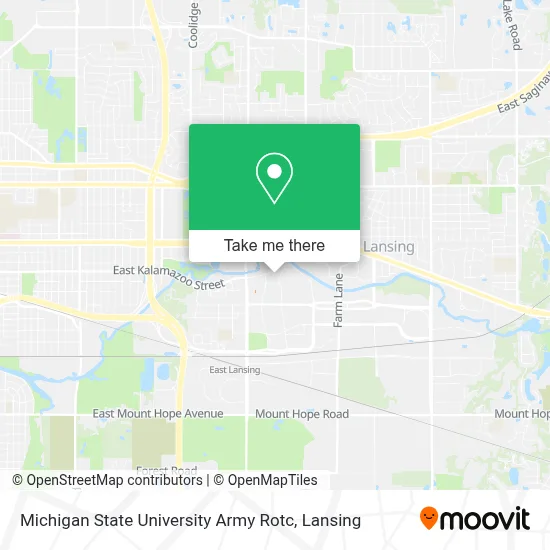 Michigan State University Army Rotc map