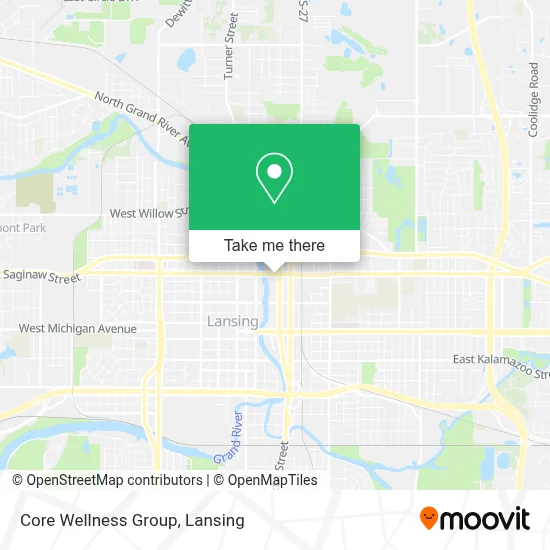Core Wellness Group map