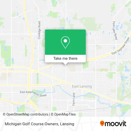Michigan Golf Course Owners map