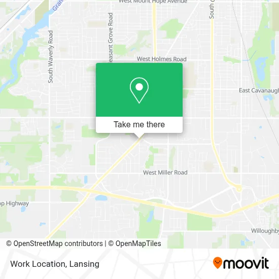 Work Location map