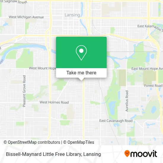 Bissell-Maynard Little Free Library map