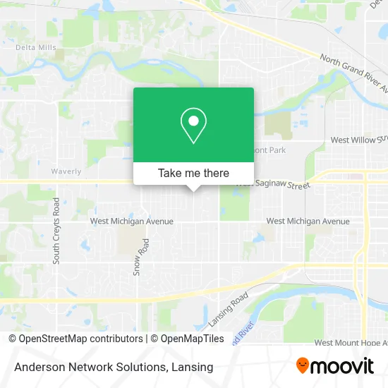 Anderson Network Solutions map