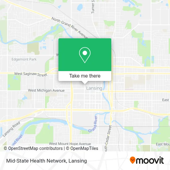 Mid-State Health Network map