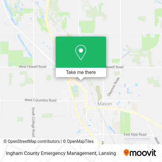 Ingham County Emergency Management map