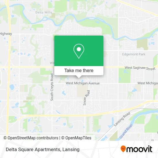 Delta Square Apartments map