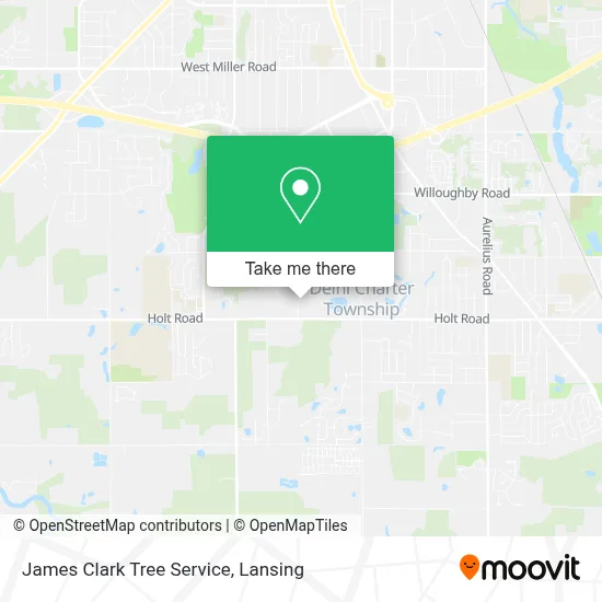 James Clark Tree Service map