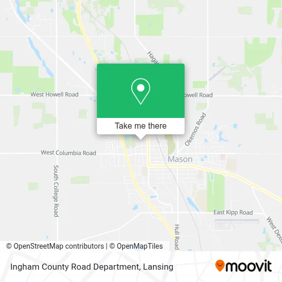 Ingham County Road Department map