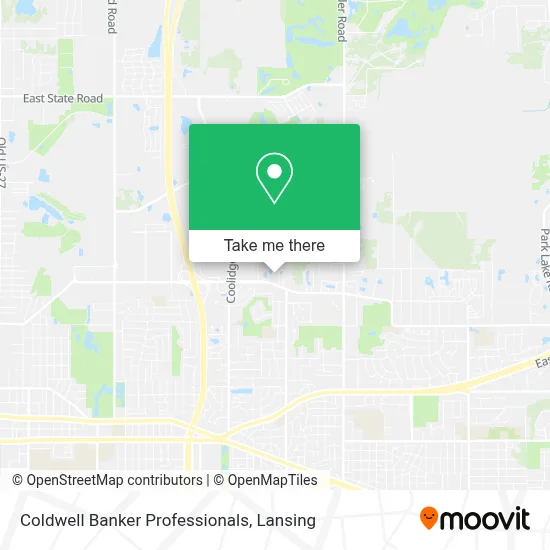 Coldwell Banker Professionals map