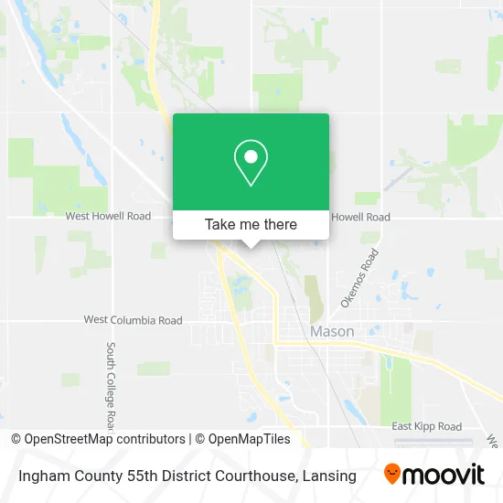 Ingham County 55th District Courthouse map