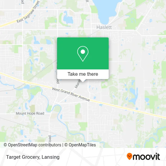 Target Grocery map