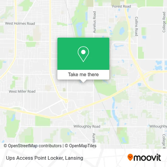 Ups Access Point Locker map