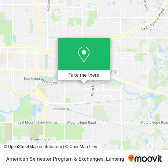 American Semester Program & Exchanges map