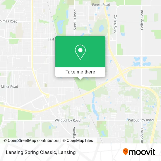 Lansing Spring Classic map