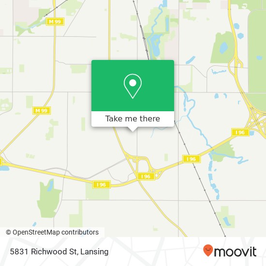 5831 Richwood St map
