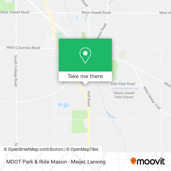 MDOT Park & Ride Mason - Meijer map