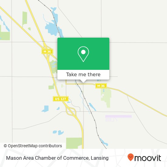 Mason Area Chamber of Commerce map