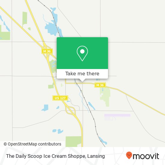 Mapa de The Daily Scoop Ice Cream Shoppe