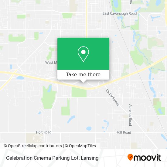 Celebration Cinema Parking Lot map