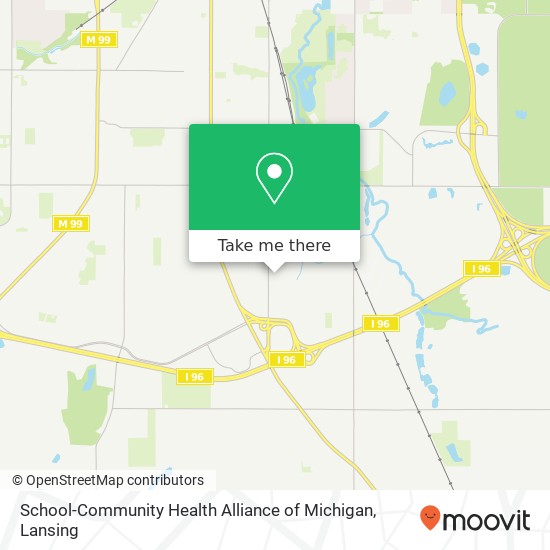 Mapa de School-Community Health Alliance of Michigan