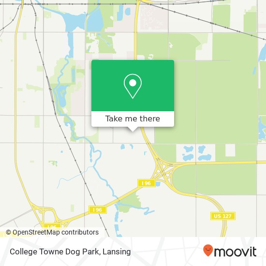 College Towne Dog Park map