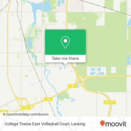 College Towne East Volleyball Court map