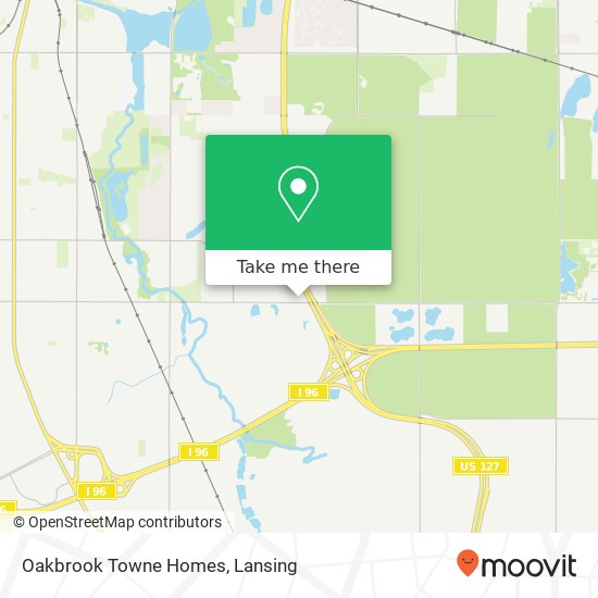 Oakbrook Towne Homes map