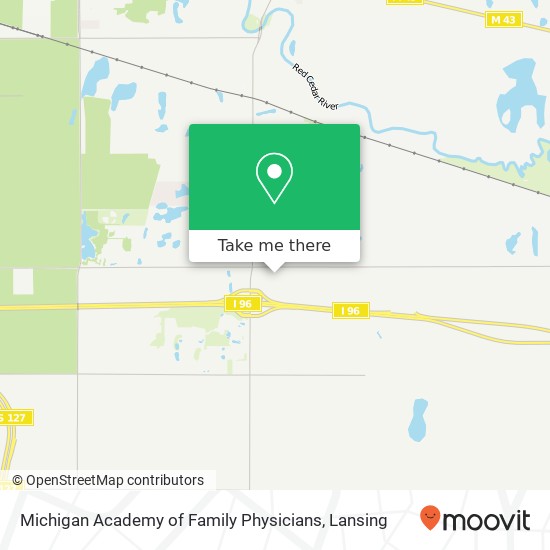 Michigan Academy of Family Physicians map