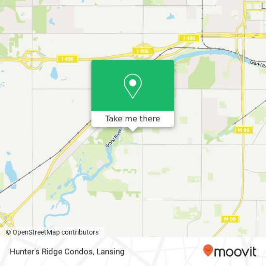 Hunter's Ridge Condos map