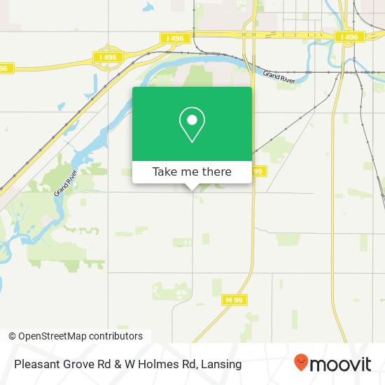 Pleasant Grove Rd & W Holmes Rd map