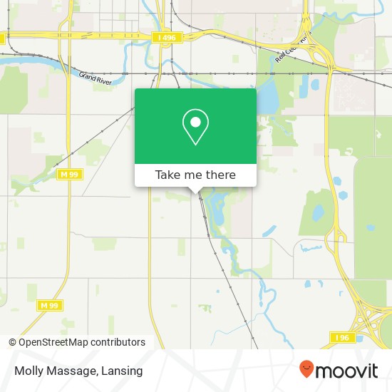 Molly Massage map