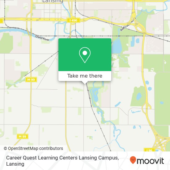 Mapa de Career Quest Learning Centers Lansing Campus