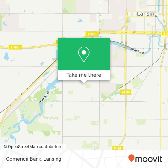 Comerica Bank map