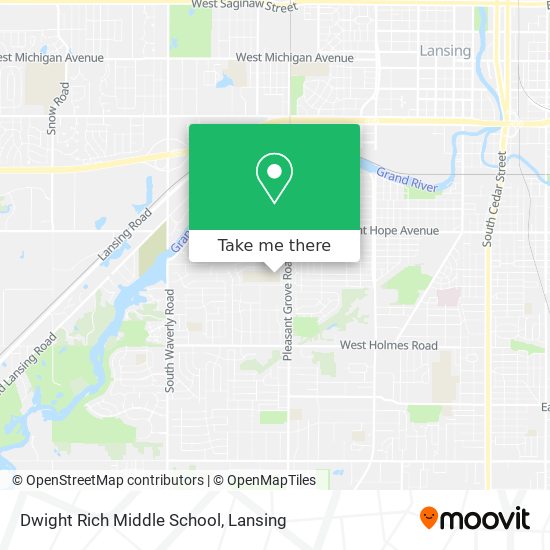 Mapa de Dwight Rich Middle School