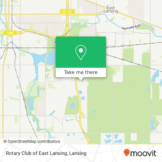 Rotary Club of East Lansing map