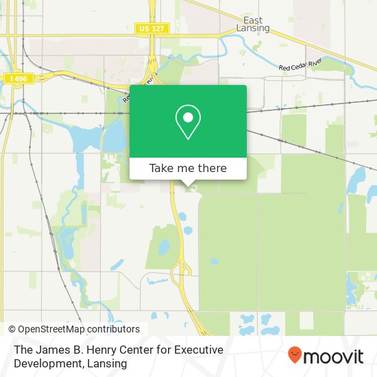 The James B. Henry Center for Executive Development map