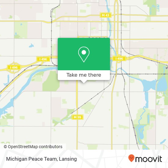 Michigan Peace Team map