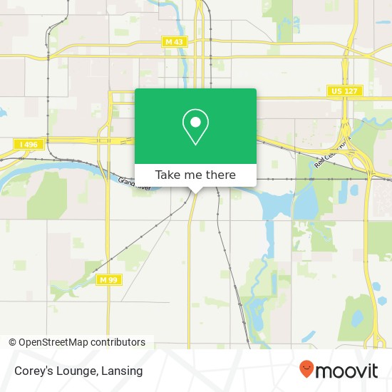 Mapa de Corey's Lounge