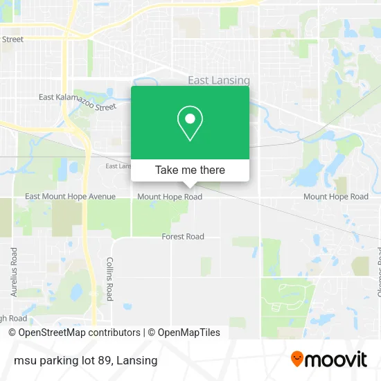 msu parking lot 89 map