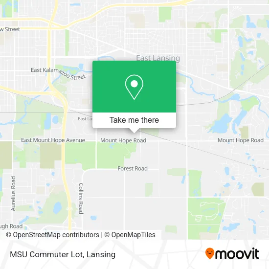 MSU Commuter Lot map